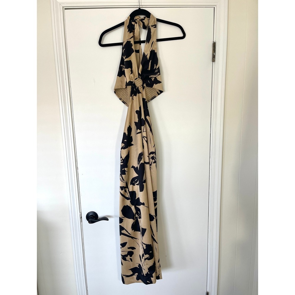 Endless Rose NWT $130 Floral Cutout O-Ring Maxi Dress Women's Size Small - Picture 4 of 14